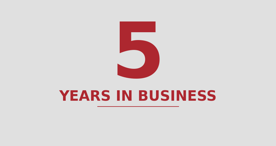 A-CX 5 years in business